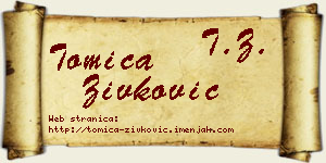 Tomica Živković vizit kartica